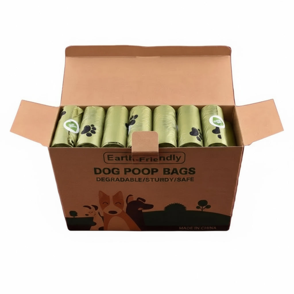 1/42 Roll Pet Biodegradable Trash Bag Dog Poop Bags Bulk Scented Poop Bag Degradable Cat Waste Bags Dog Poop Dispenser